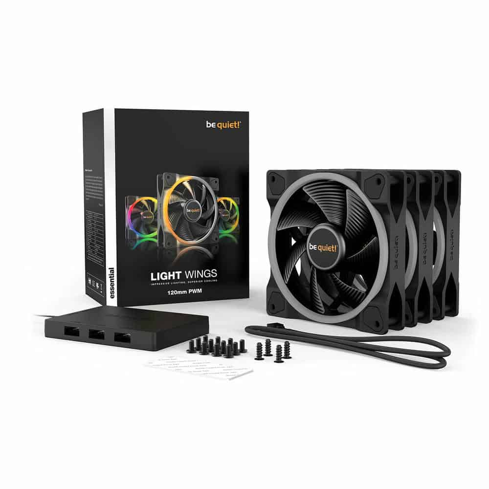 be quiet! Light Wings 120mm ARGB PWM Triple Pack Case Fans